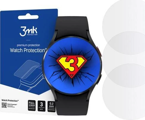 Apsauginis ekrano stikliukas Samsung Galaxy Watch 4, 44mm, 3 VNT. | Varle.lt