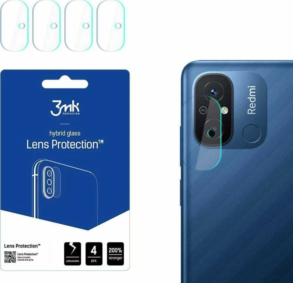 3mk Lens Protection™ hibridinis fotoaparato stiklas, skirtas Xiaomi Redmi 12C