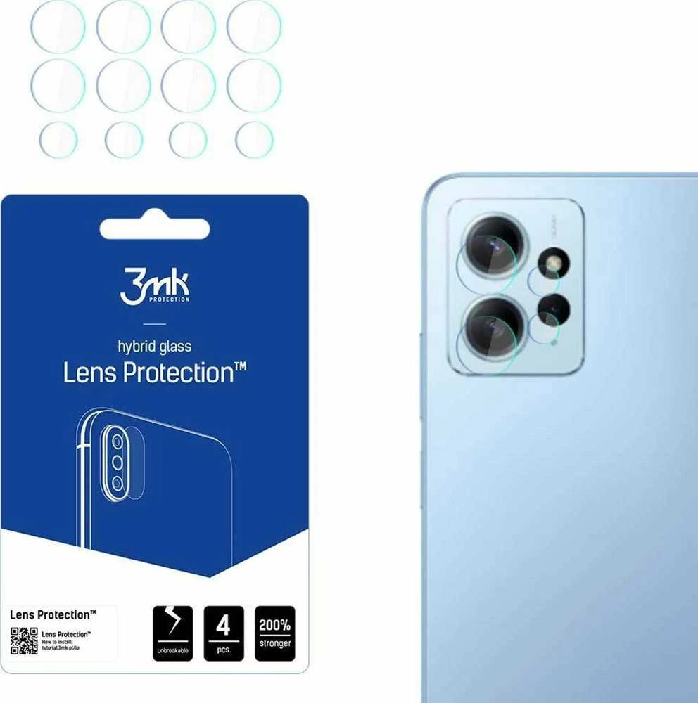 Hibridinis apsauginis stiklas telefono kamerai / Lens Xiaomi Redmi 12 3mk Flexible Glass Lens