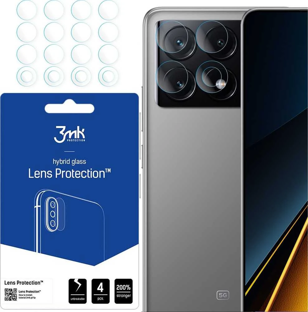 3mk Lens Protection™ hibridinės kameros stiklas Xiaomi Poco X6 Pro 5G