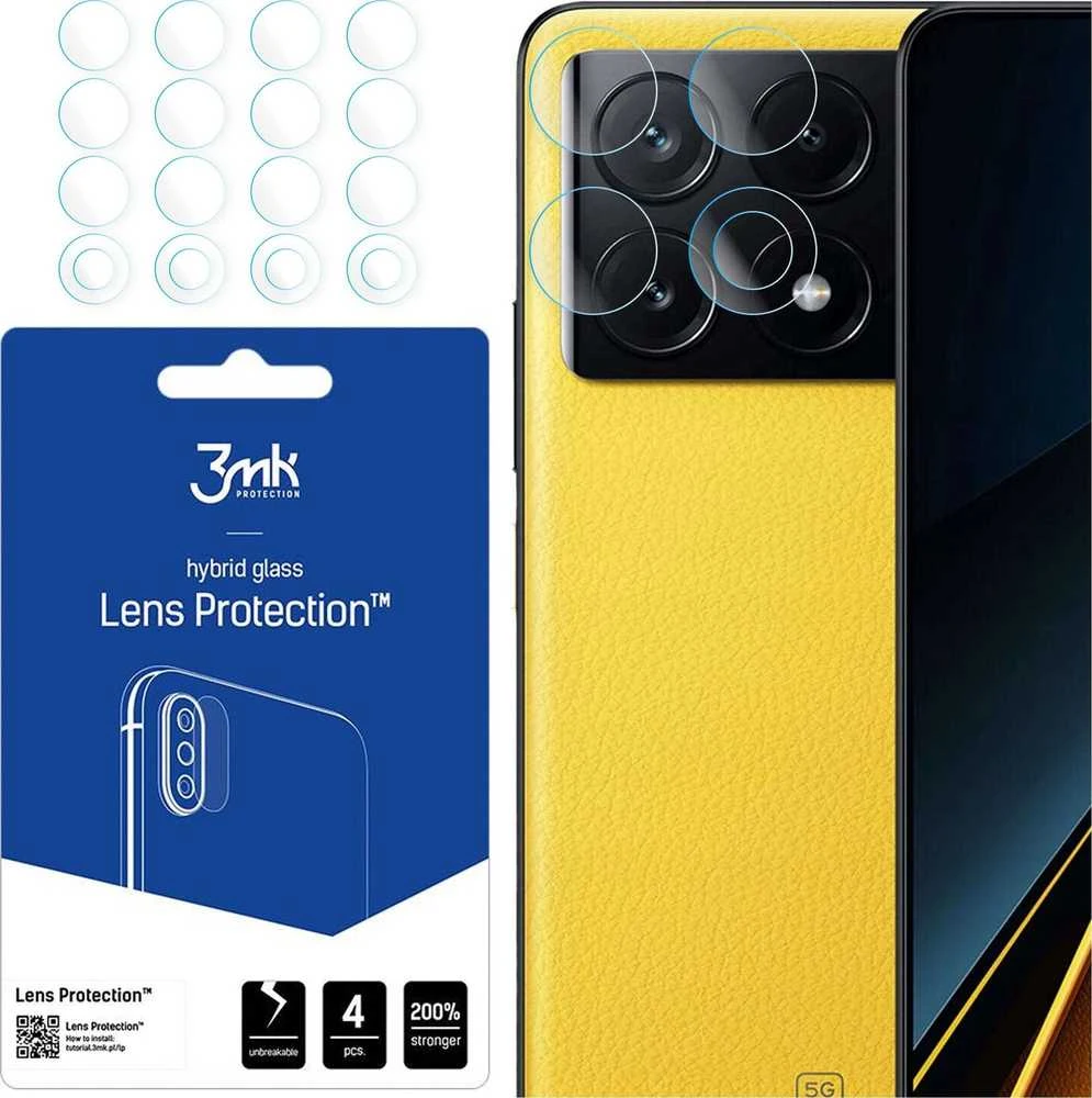 3mk Lens Protection™ hibridinės kameros stiklas Xiaomi Poco X6 Pro 5G