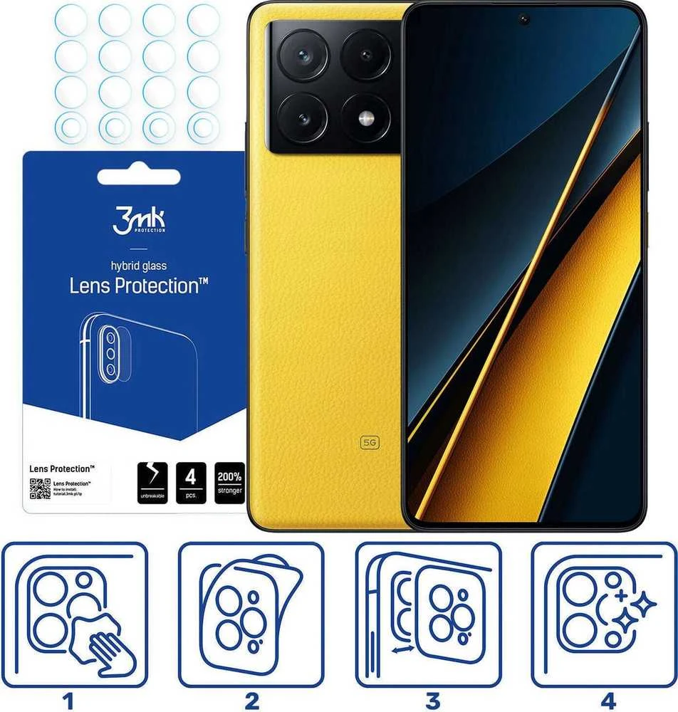 3mk Lens Protection™ hibridinės kameros stiklas Xiaomi Poco X6 Pro 5G