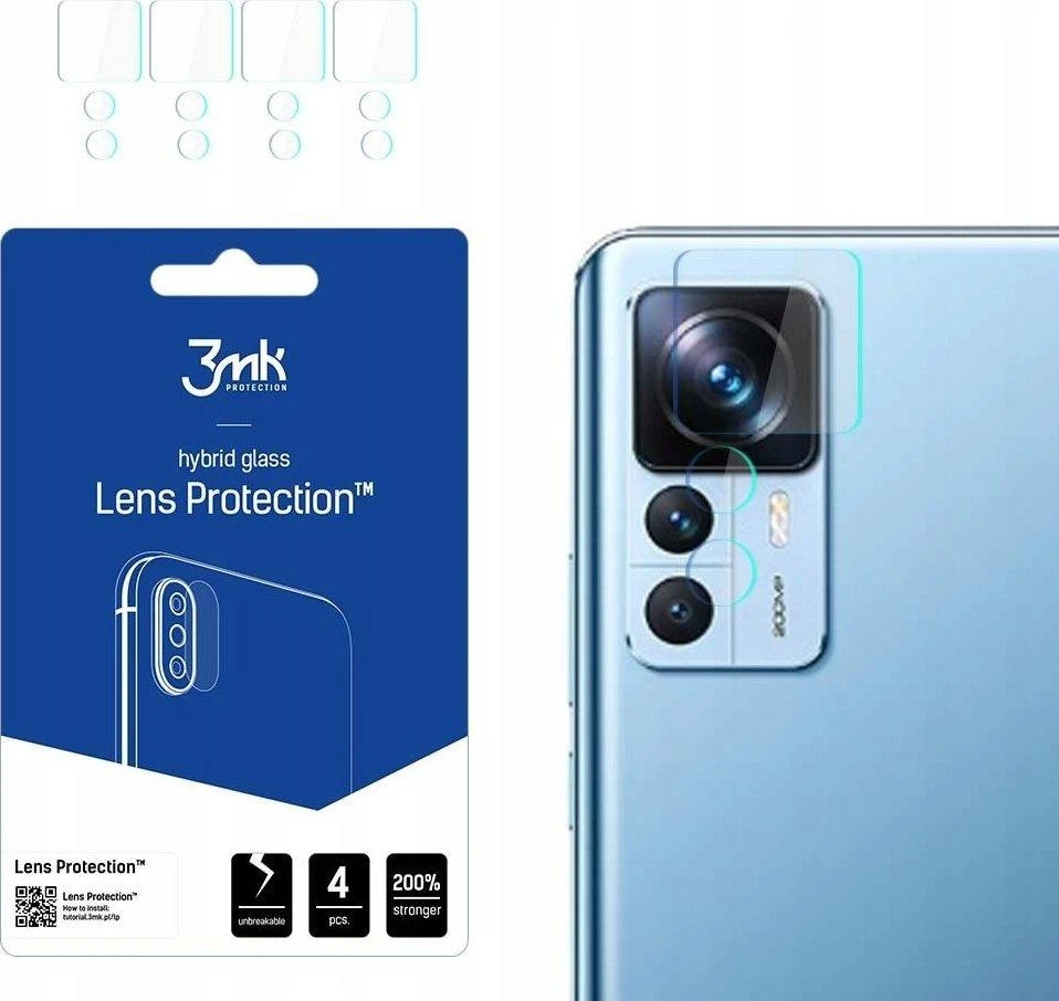3mk Lens Protection™ hibridinis fotoaparato stiklas Xiaomi 12T / 12T Pro