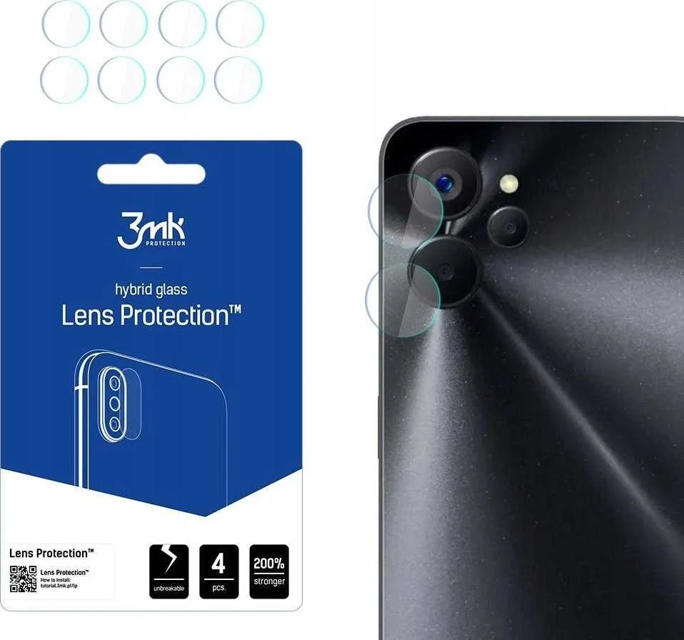 3MK Lens Protect Realme 10 telefono kameros objektyvo apsauga 4vnt