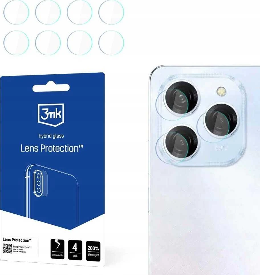 3mk Lens Protection™ hibridinis fotoaparato stiklas Tecno Spark 20 Pro
