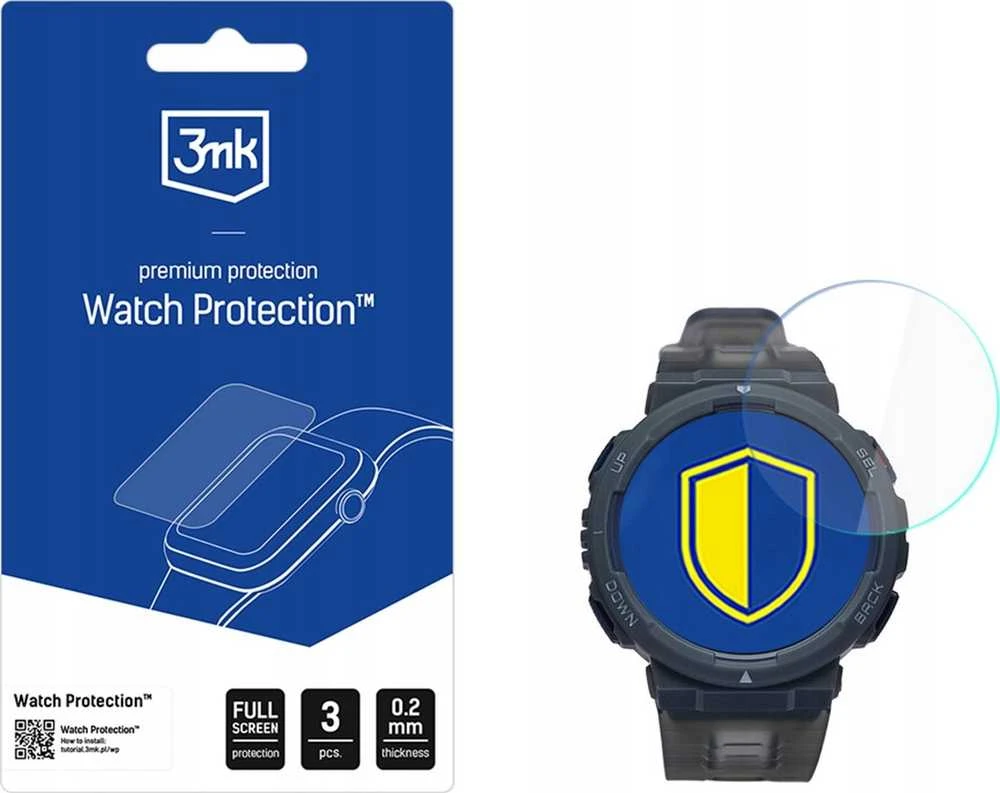 3Mk apsauga „Amazfit Active Edge“ – 3mk laikrodžio apsauga su „FlexibleGlass“