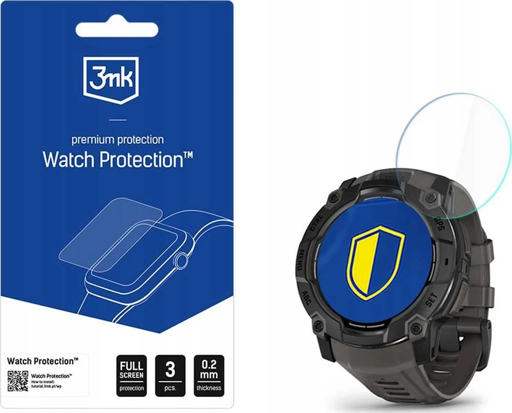 Garmin Instinct 3 50mm (Amoled, Solar) – 3mk Watch Protection FlexibleGlass