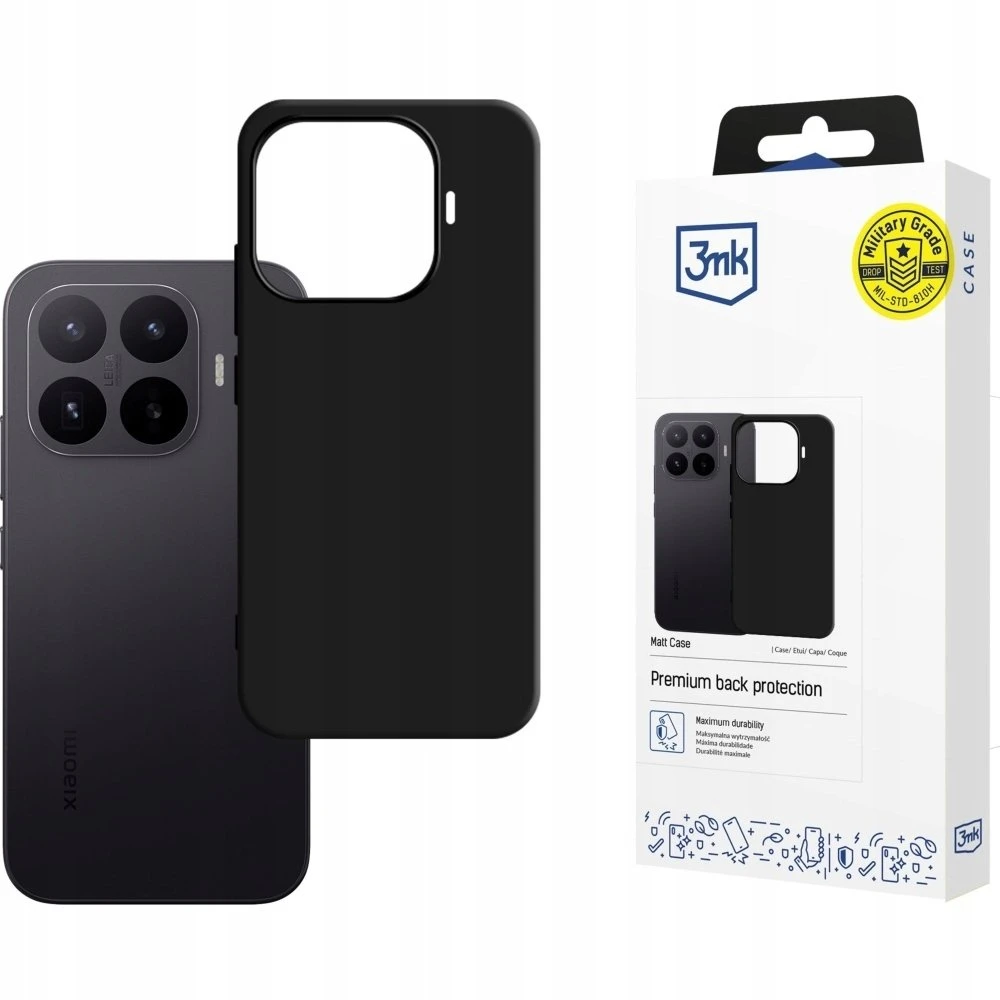 Dėklas 3mk Matt Case Xiaomi 17T juodas