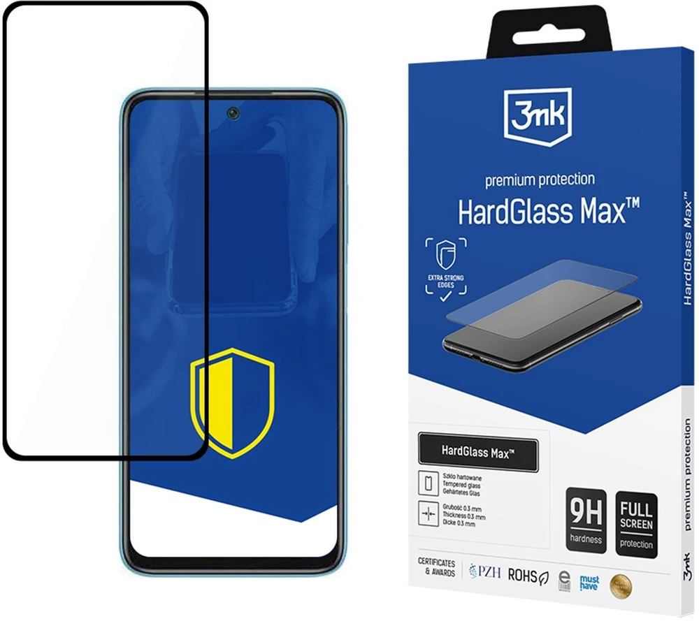 Grūdintas stiklas visam ekranui 9H 3mk HardGlass Max