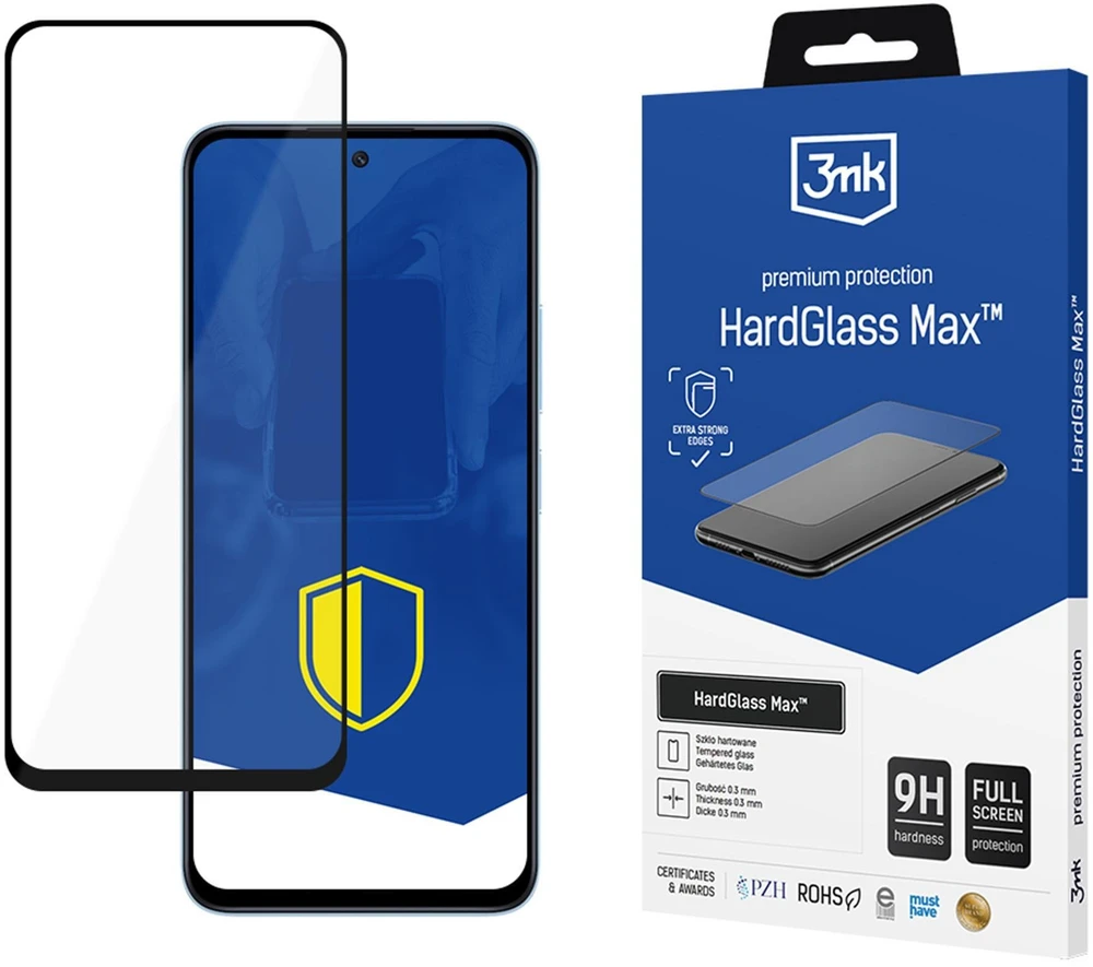 Grūdintas stiklas visam ekranui 9H, 0,3 mm 3mk HardGlass Max