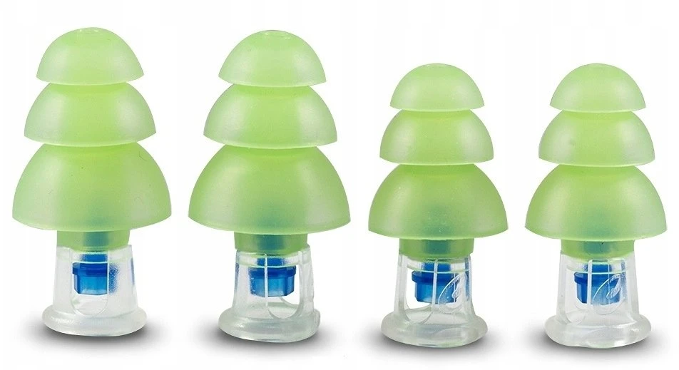 3M Pluggerz Pro ausų kištukai, žali, 4 vnt., unisex