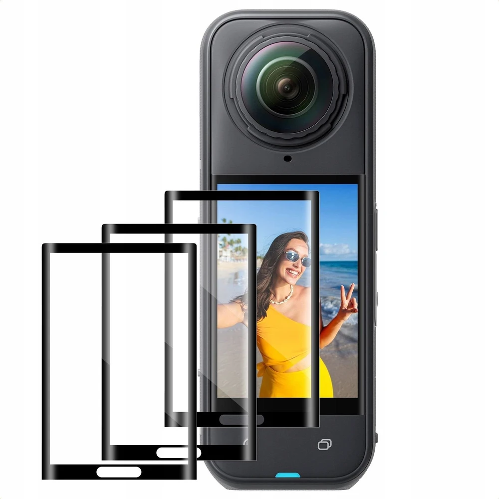 Kf 3x Grūdintas stiklas Apsauga Ekrano LCD apsauga, skirta Insta 360 Insta360 X4 X5 / KF31.184