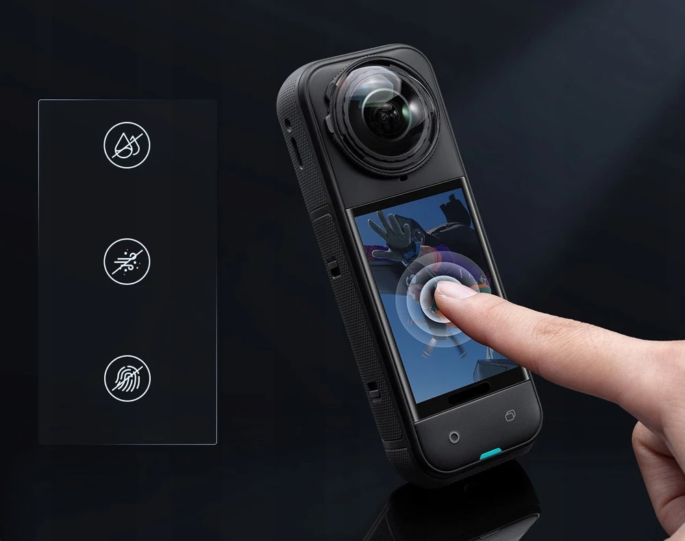 Kf 3x Grūdintas stiklas Apsauga Ekrano LCD apsauga, skirta Insta 360 Insta360 X4 X5 / KF31.184