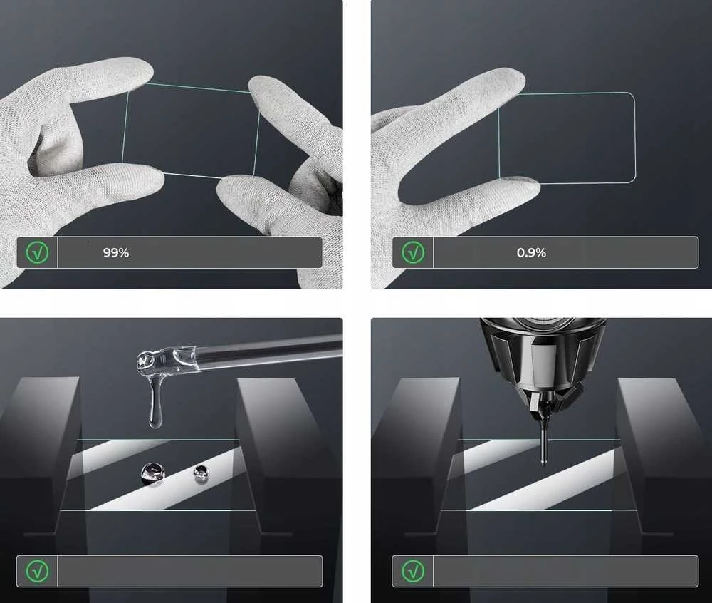 3 vnt. 9 colių stiklinių ekrano apsaugų rinkinys, skirtas „Sony A9 A7iii A7r Ii Rx1 Rx10 Rx100“ / „K&f Concept“ / Sku.2194