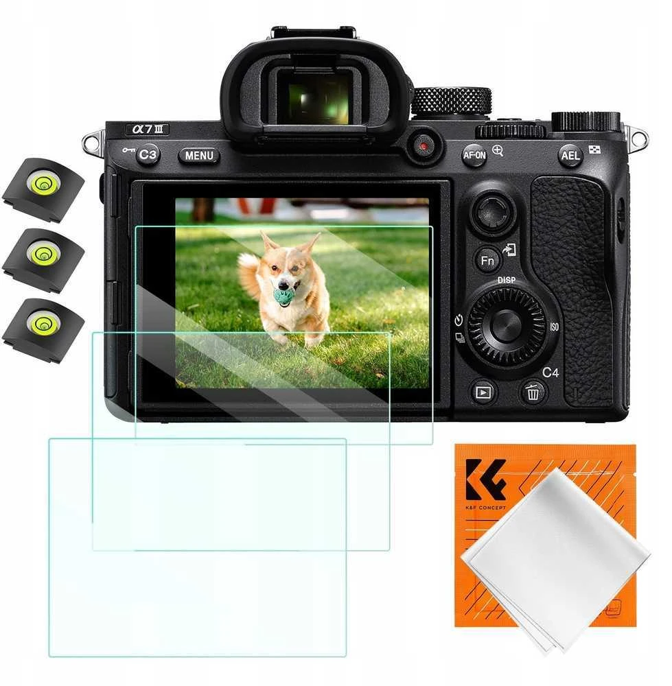 3 vnt. 9 colių stiklinių ekrano apsaugų rinkinys, skirtas „Sony A9 A7iii A7r Ii Rx1 Rx10 Rx100“ / „K&f Concept“ / Sku.2194