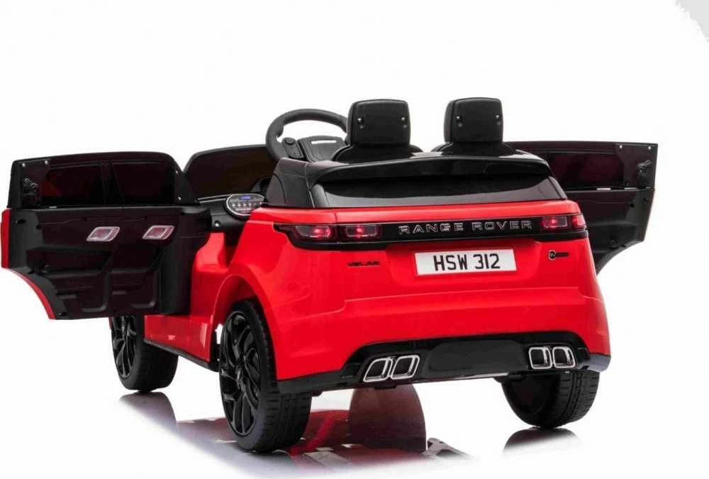 Ramiz Vaikiškas elektrinis Range Rover Velar su nuotoliniu valdymu, 3 greičiai, juodas sėdynė
