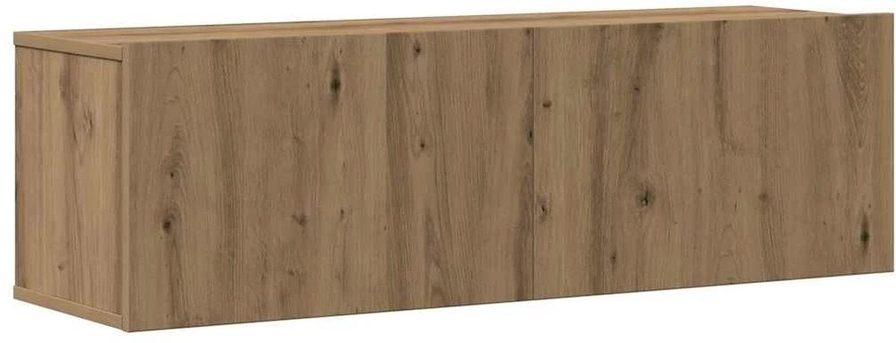 TV staliukas 4 dalių sieninis televizoriaus spintelės komplektas Artisan Oak