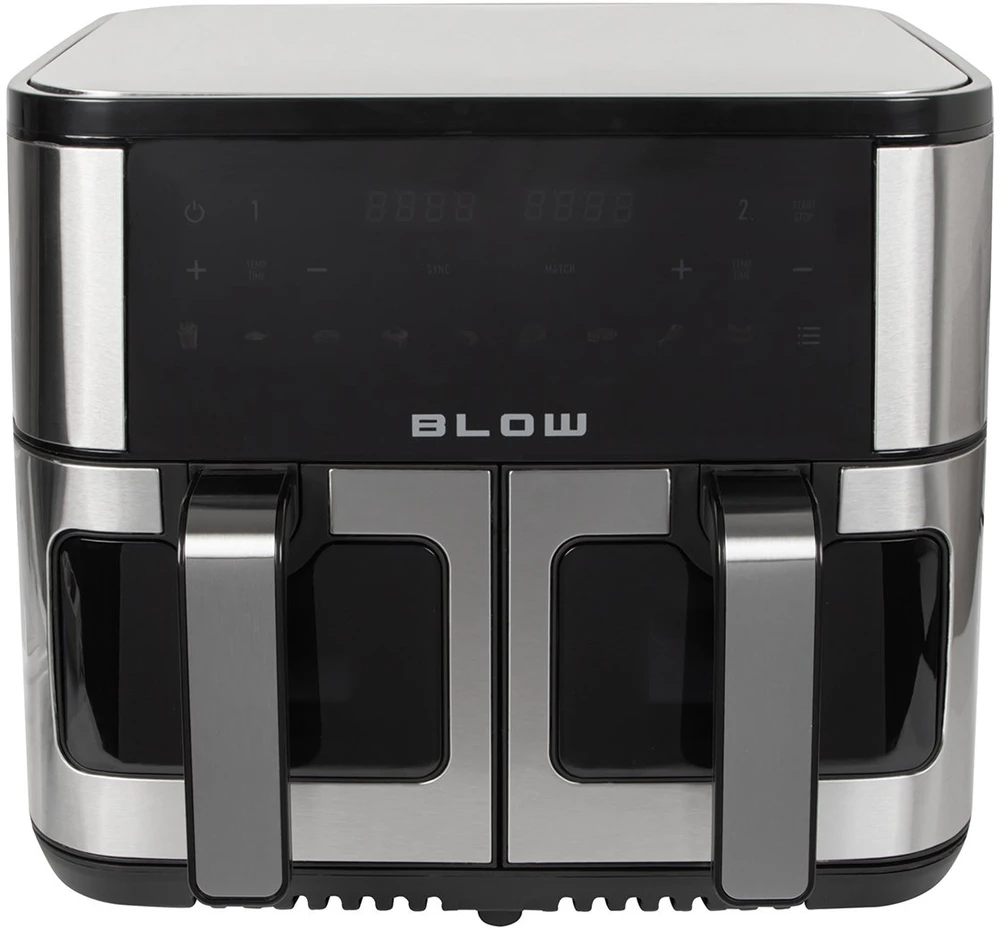 Dviejų kamerų oro gruzdintuvė BLOW 2500 W, 9 l