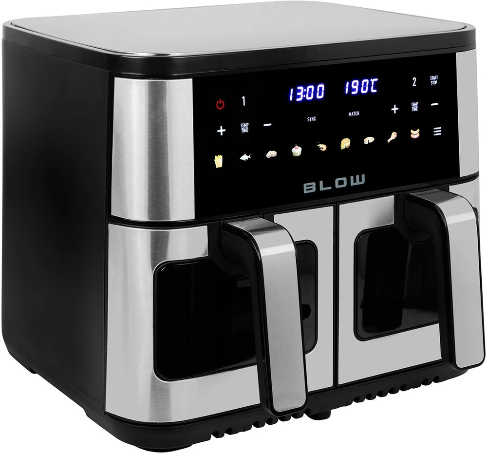 Dviejų kamerų oro gruzdintuvė BLOW 2500 W, 9 l