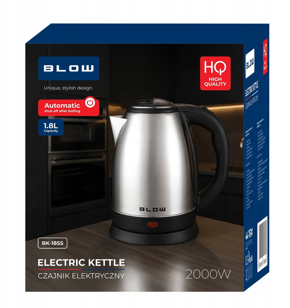 Sidabrinis virdulys 2000W BK-18SS BLOW