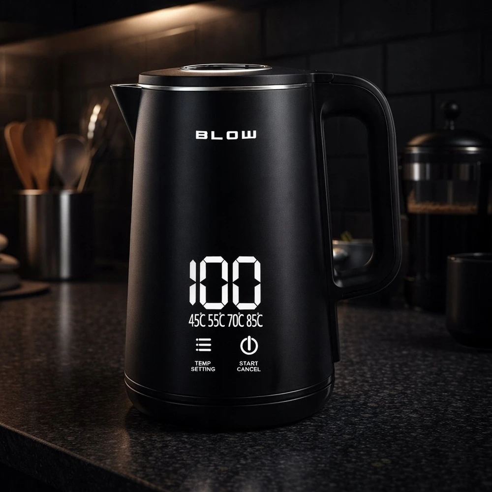 Juodas virdulys su ekranu 2200W BK-18PB BLOW