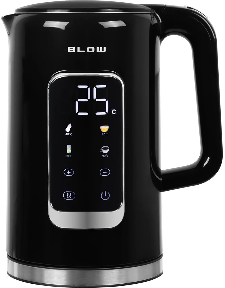 Juodas virdulys su ekranu 2500W BK-17PBT BLOW WI-FI TUYA