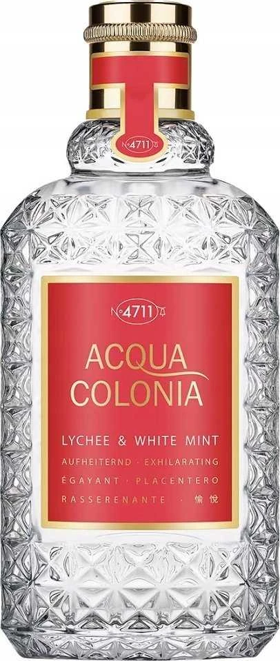 4711 Acqua Colonia Lychee & Baltas Mint EDC odekolonas unisex, 100 ml