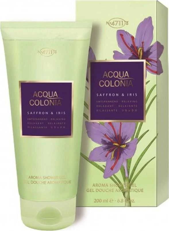 4711 Acqua Colonia Colonia Saffron & Iris Hydrating Dušo želė All Skin Types, 200 ml