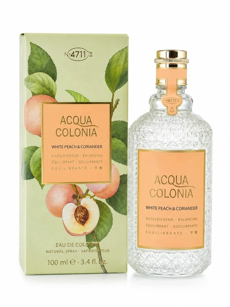 4711 Acqua Colonia Baltas Peach & Coriander EDC odekolonas unisex, 100 ml