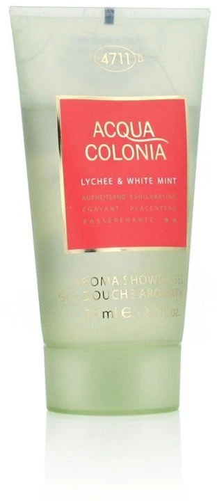 4711 Acqua Colonia Lychee & Baltas Mint Moisturizing Dušo želė Body All Skin Types, 75 ml