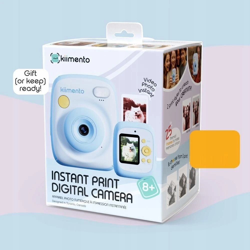 4Cv Mobile 4CV mobilus momentinis fotoaparatas + skaitmeninis 48 MP 1080p vaikiškas spausdintuvas + 32 GB kortelė / P2 dangaus mėlyna / mėlyna