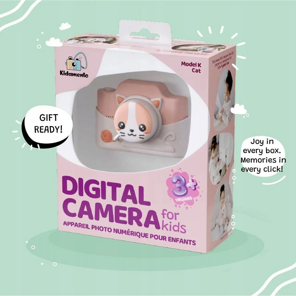 4Cv Mobile Skaitmeninis Aparat Dla Dziecka 32mp 1080p 3" Hd 2x Obiektyw Selfie + Karta 32gb / Model K / Cat