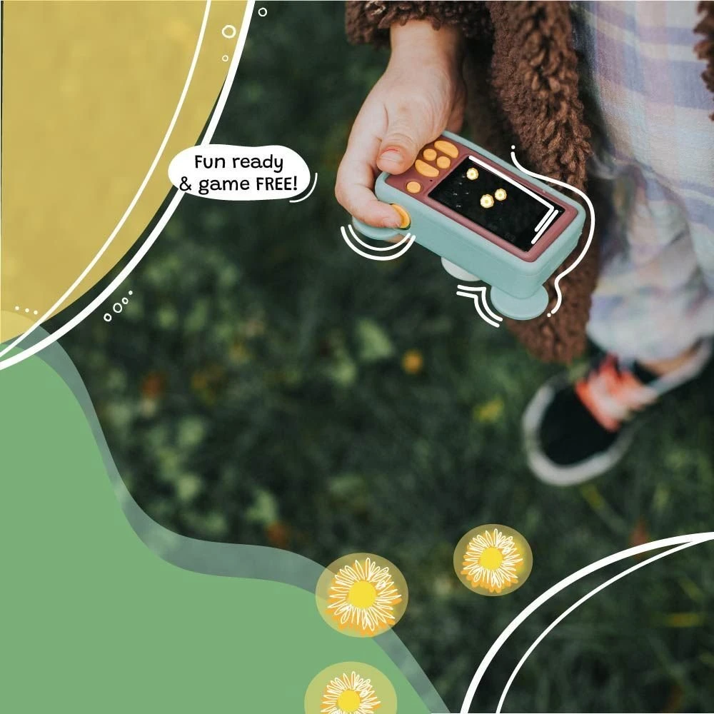 4Cv Mobile Skaitmeninis Aparat Dla Dziecka 24mp Video 1080p Lcd 2" + Karta 32gb / Kiimento / Model C / Bear / Žalias