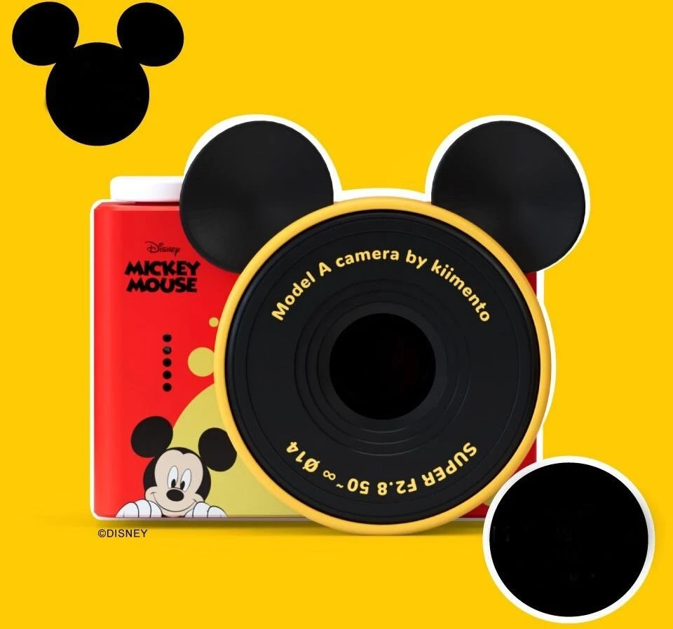 4Cv Mobile Skaitmeninis fotoaparatas vaikams 48MP 720p + 32GB / Kiimento / Modelis A / Pelytė Mickey Disney