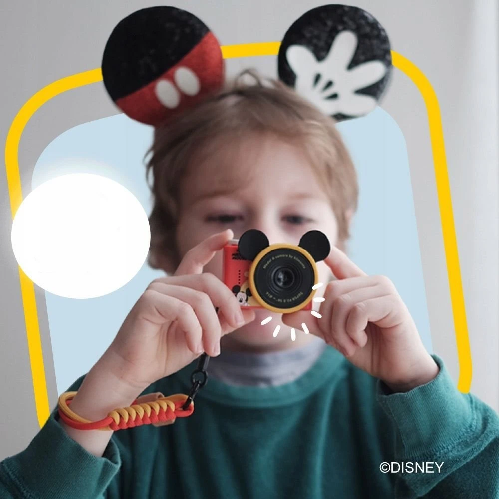 4Cv Mobile Skaitmeninis fotoaparatas vaikams 48MP 720p + 32GB / Kiimento / Modelis A / Pelytė Mickey Disney