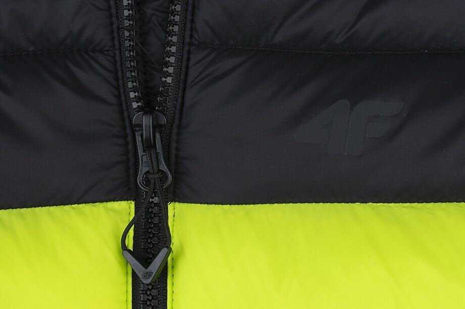 4f Berniuko pūkinė striukė 4F žalia-juoda 4FJSS23TDJAM077 45S 122cm