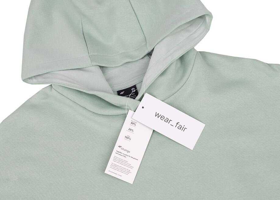 Bluza damska 4F F1057 jasna žalia 4FWSS24TSWSF1057 42S (M)
