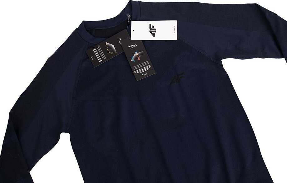Bluza termoaktywna vyriška 4F M103 tamsiai mėlyna 4FAW23USEAM103 31S (L/XL)