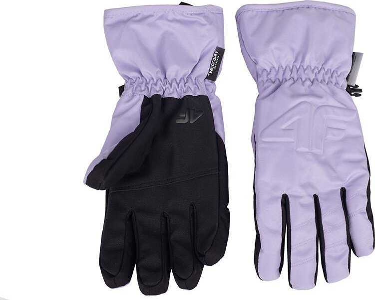 Moterims 4F FNK F099 slidinėjimo pirštinės šviesiai violetinė 4FAW23AFGLF099 52S (XL)