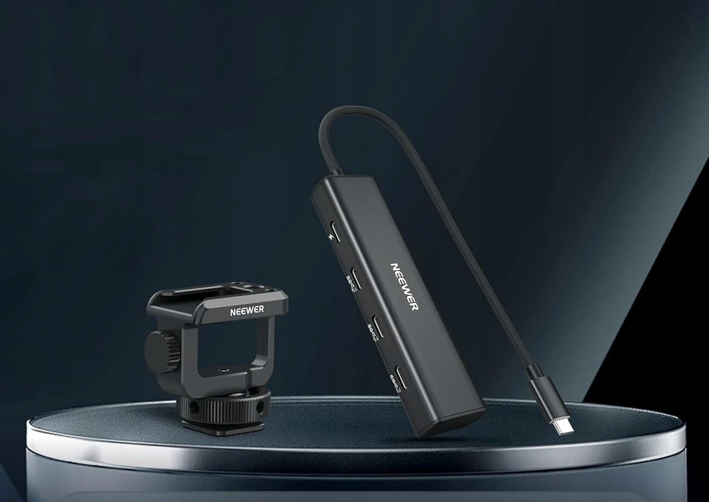 Neewer Hub 4 in 1 5x USB-C 10 Gbps 100 W PD Stovas Rogutės ISO 1/4'''' sriegis Neewer / PS020E