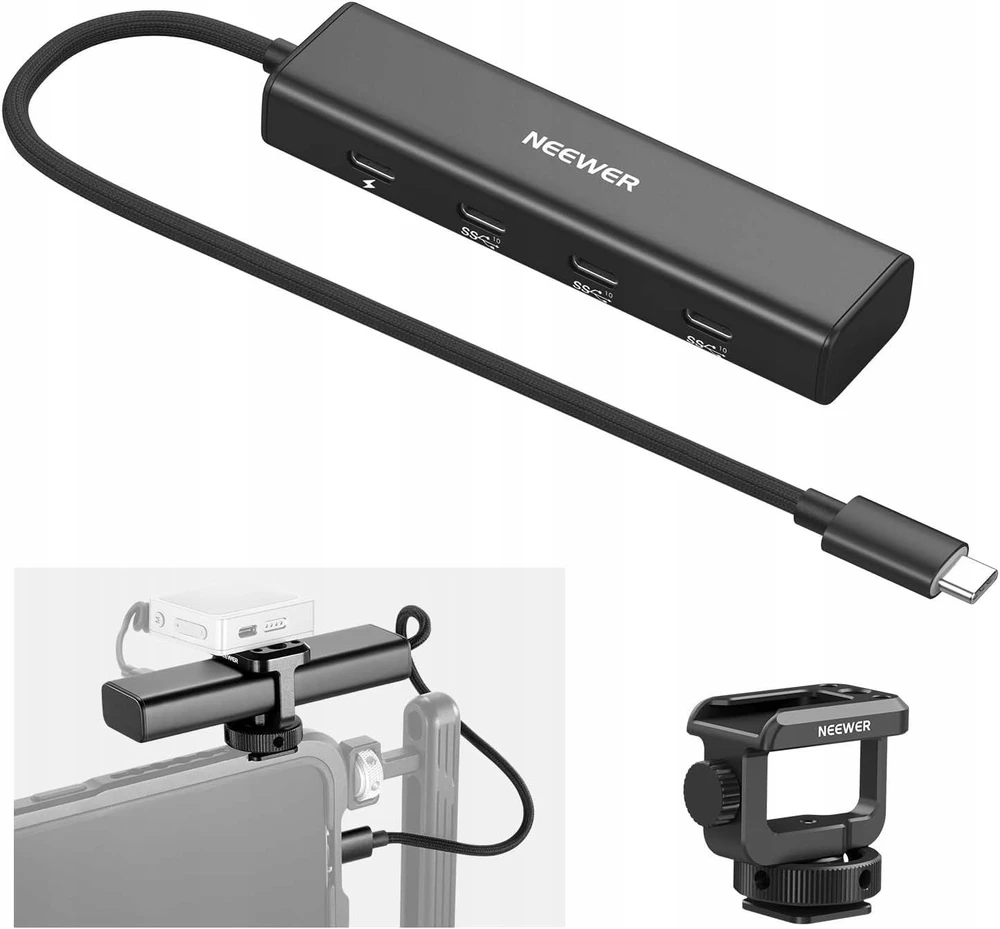 Neewer Hub 4 in 1 5x USB-C 10 Gbps 100 W PD Stovas Rogutės ISO 1/4'''' sriegis Neewer / PS020E