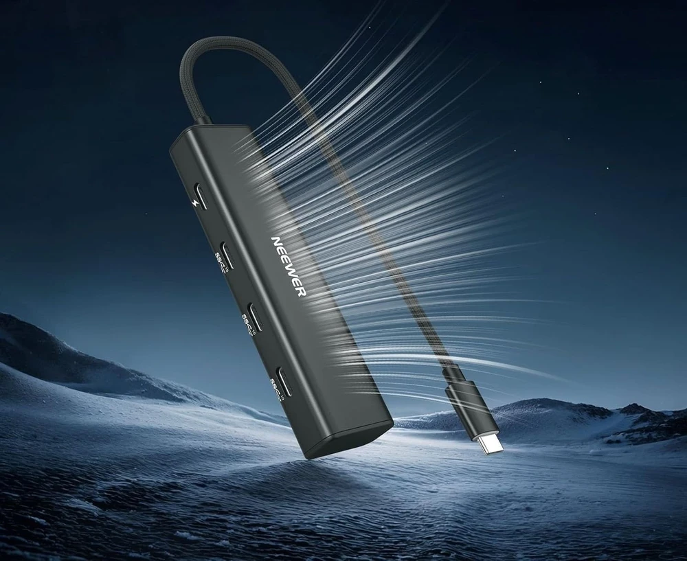 Neewer Hub 4 in 1 5x USB-C 10 Gbps 100 W PD Stovas Rogutės ISO 1/4'''' sriegis Neewer / PS020E