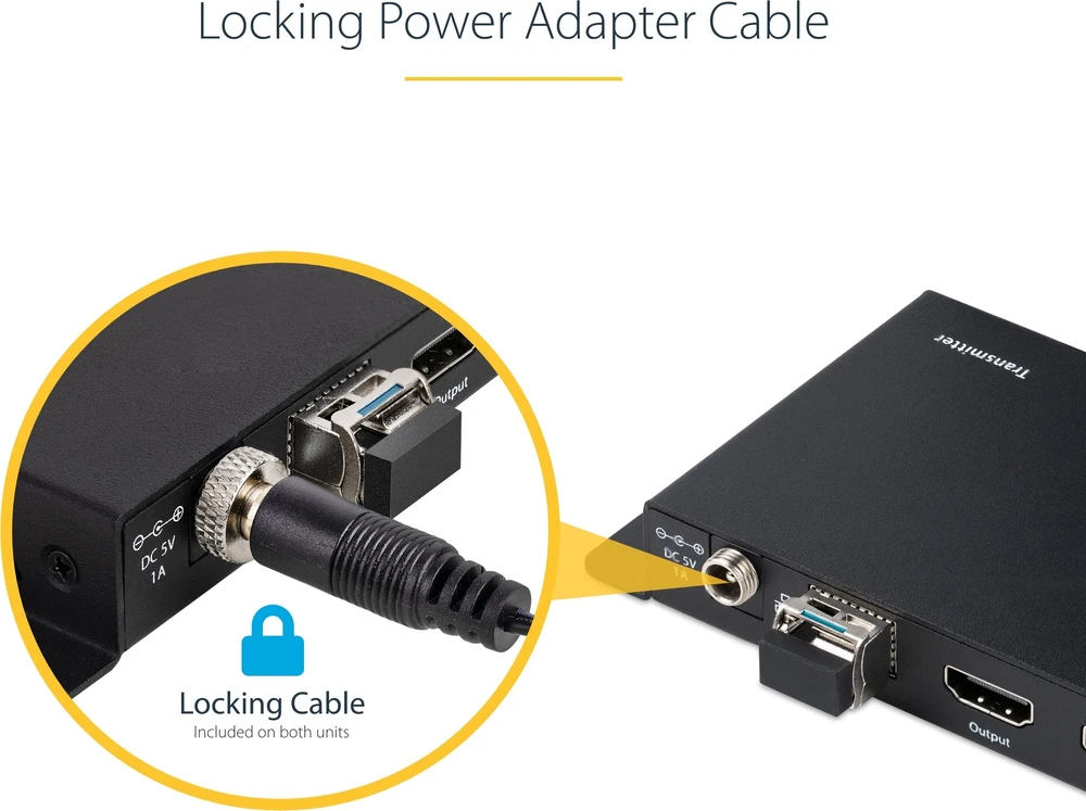 StarTech 4K 60HZ HDMI FIBER EXTENDER/.