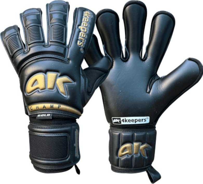 Vartininko pirštinės 4keepers Champ Gold Juodas VI RF2G, juodos