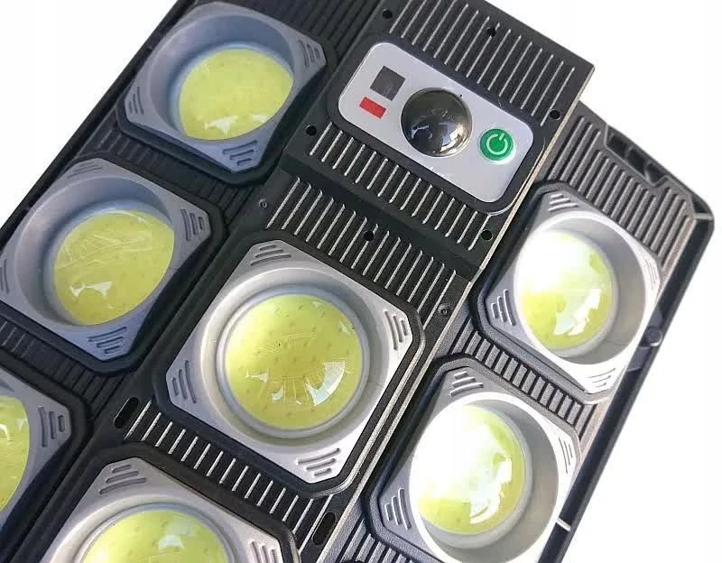 4kom.pl Gatvinė lemputė 14 COB saulės energijos su judesio jutikliu