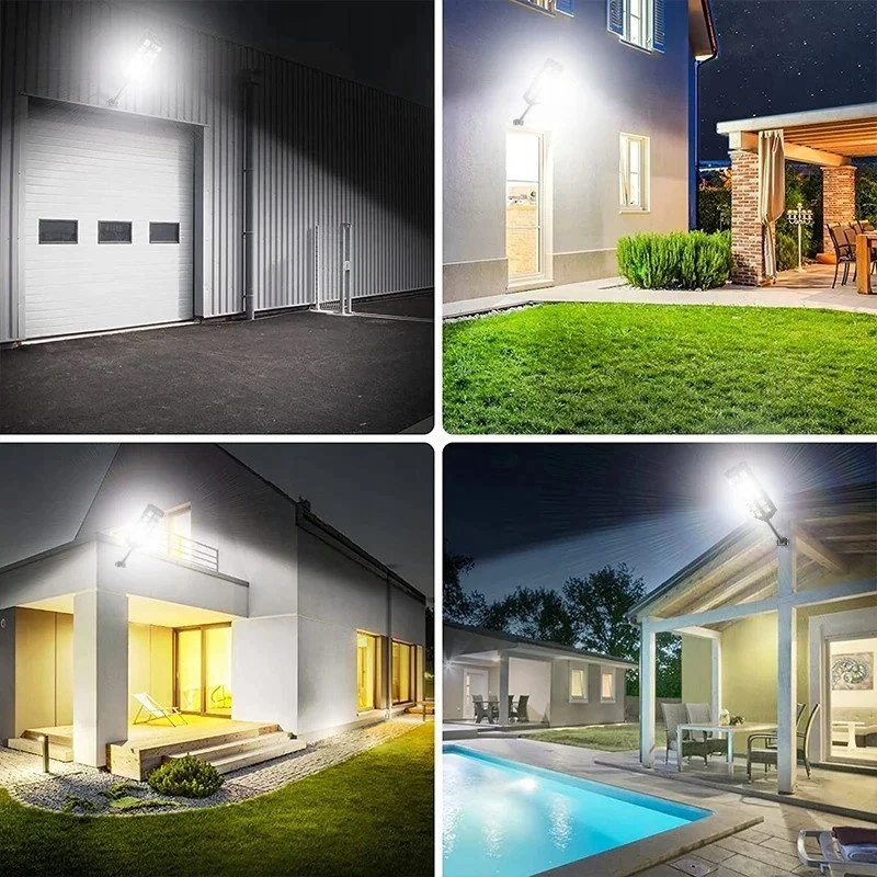 4kom.pl Gatvinė lemputė 14 COB saulės energijos su judesio jutikliu
