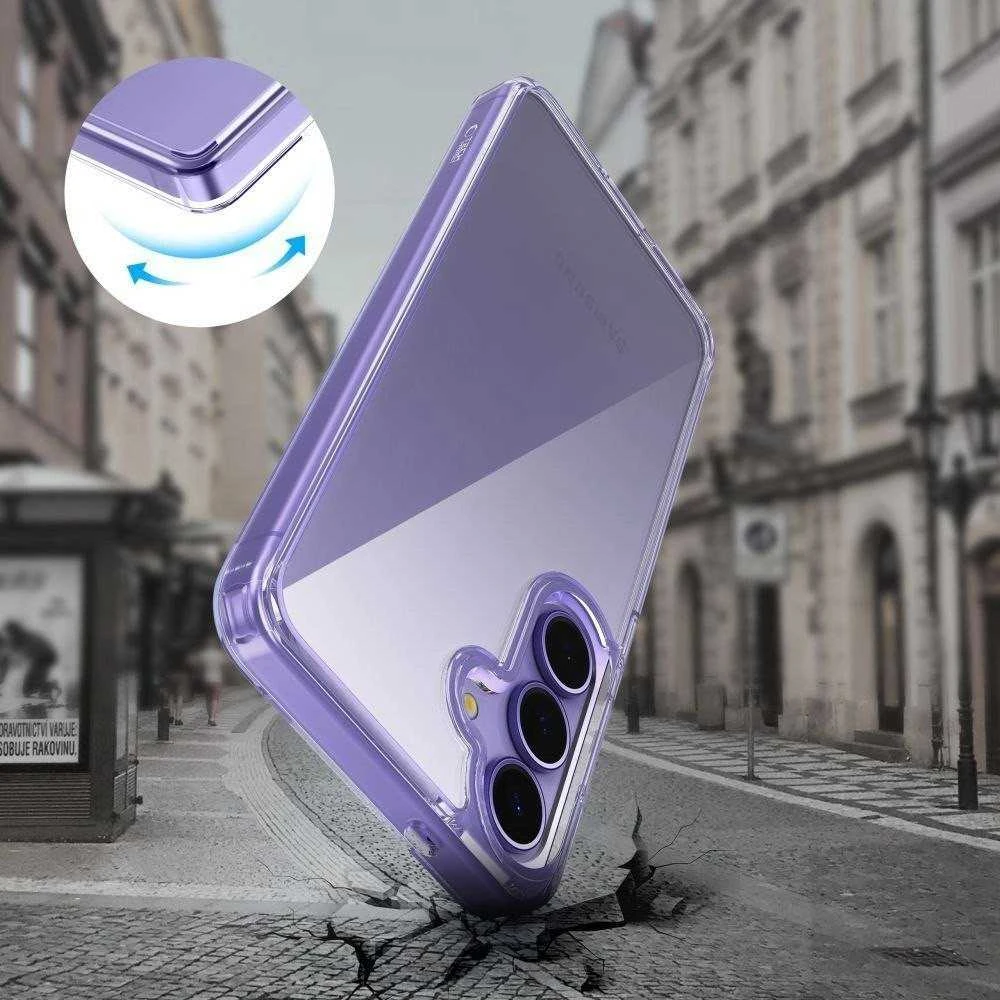 Dėklas „Tech-Protect Flexair Hybrid Galaxy S25 Edge“ skaidrus