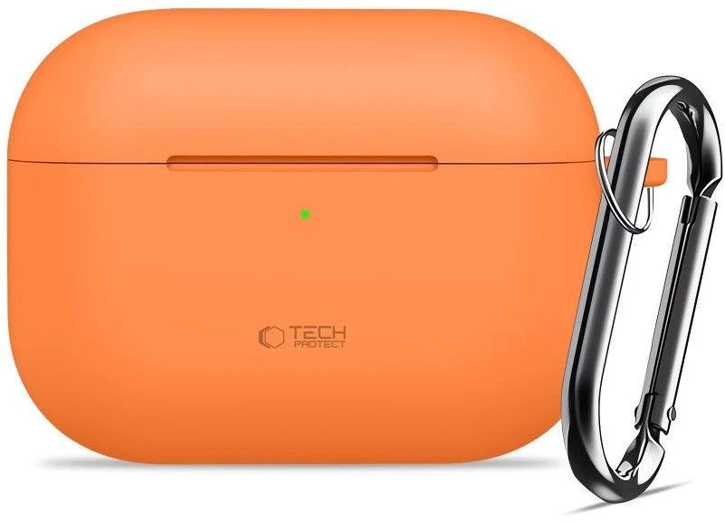 „Tech-Protect“ silikoninis dėklas „AirPods Pro“ ausinėms – oranžinis