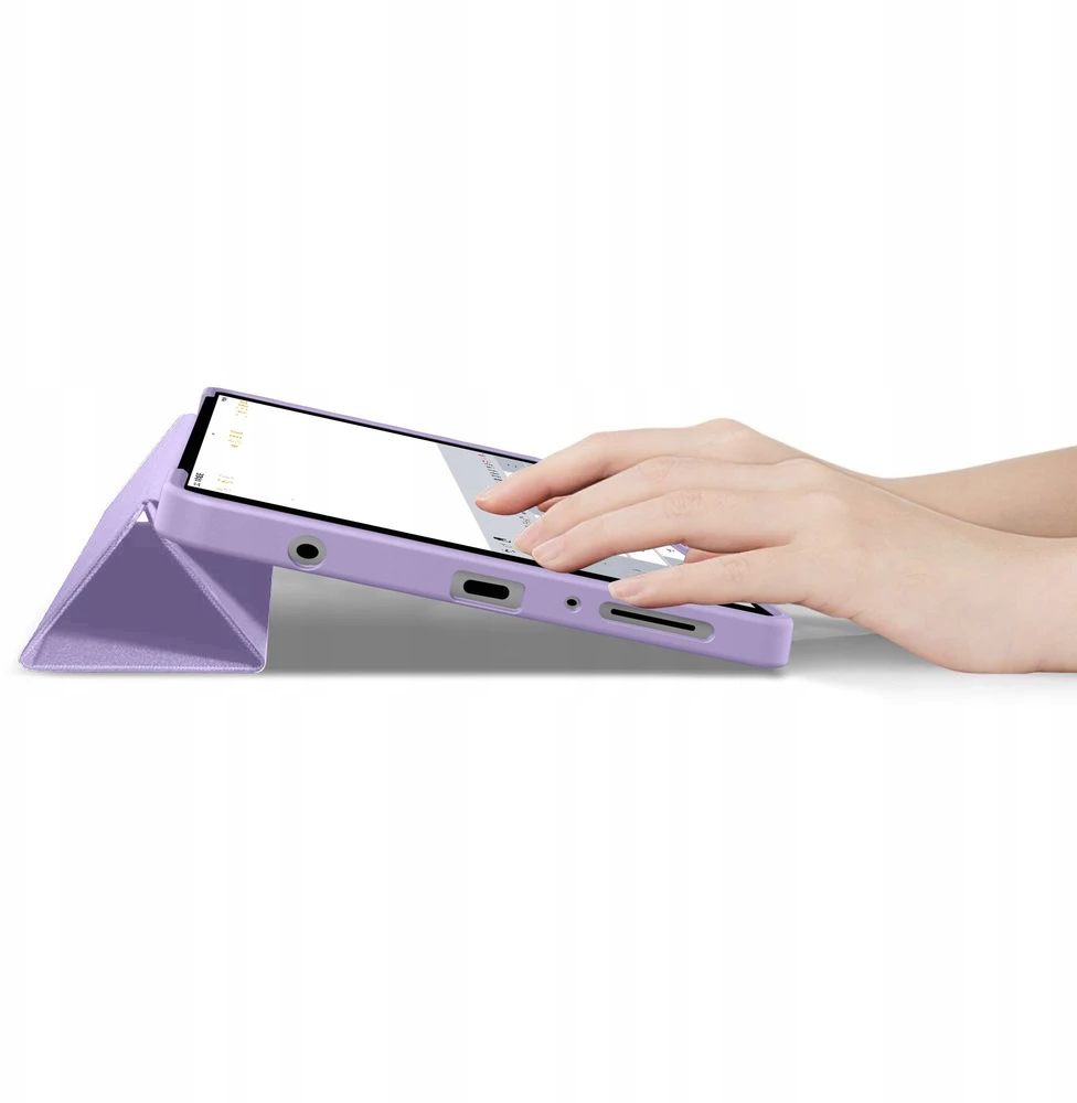 Tech Protect TechProtect SmartCase dėklas skirtas Samsung Galaxy Tab A9 / A11 8.7 X110 / X115 / X133 / X135 – violetinės spalvos