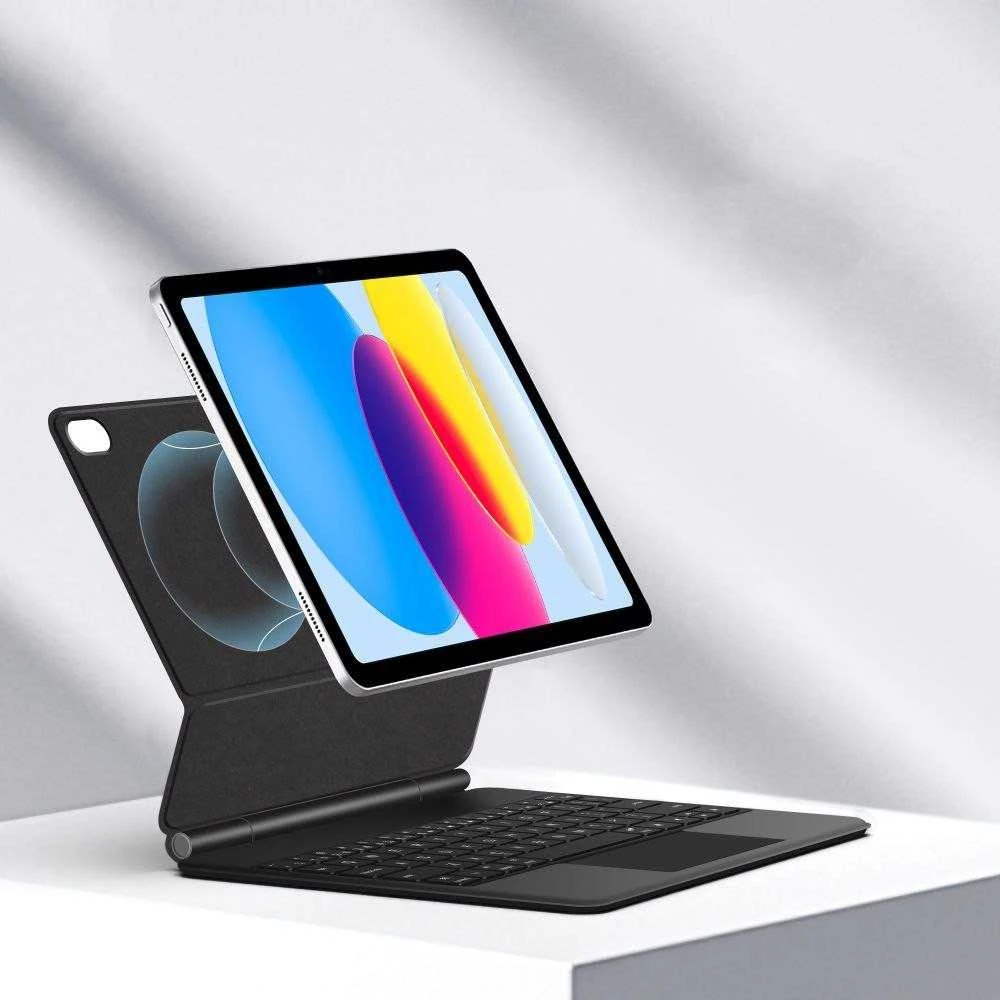 „Tech-Protect Smartcase Magnetic“ su klaviatūra, skirtas „iPad 10.9“ (2022 m.) / „iPad 11“ (2025 m.) - Juodas